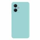 For Xiaomi Redmi Note 12 China Imitation Liquid Silicone Straight Edge Phone Case(Sky Blue) - 1