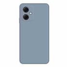 For Xiaomi Redmi Note 12 China Imitation Liquid Silicone Straight Edge Phone Case(Grey) - 1