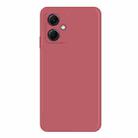 For Xiaomi Redmi Note 12 China Imitation Liquid Silicone Straight Edge Phone Case(Red) - 1