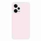 For Xiaomi Redmi Note 12 Pro 5G China Imitation Liquid Silicone Straight Edge Phone Case(White) - 1