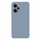 For Xiaomi Redmi Note 12 Pro 5G China Imitation Liquid Silicone Straight Edge Phone Case(Grey) - 1