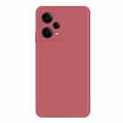 For Xiaomi Redmi Note 12 Pro 5G China Imitation Liquid Silicone Straight Edge Phone Case(Red) - 1