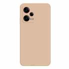 For Xiaomi Redmi Note 12 Pro 5G China Imitation Liquid Silicone Straight Edge Phone Case(Apricot) - 1