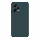 For Xiaomi Redmi Note 12 Pro+ China Imitation Liquid Silicone Straight Edge Phone Case(Dark Green) - 1