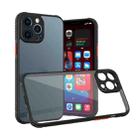 For iPhone 14 Pro Tires Texture Acrylic + TPU Phone Case(Black) - 1