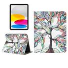 For iPad 10th Gen 10.9 2022 Painted Voltage Pen Slot Tablet Smart Case(Miracle Tree) - 1