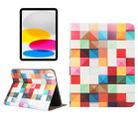 For iPad 10th Gen 10.9 2022 Painted Voltage Pen Slot Tablet Smart Case(Fantasy Cube) - 1