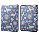 For Amazon Kindle 11th Gen 2022 6 inch Painted Voltage Leather Tablet Case(Blue Elk) - 1