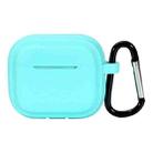 For AirPods Pro 2 Striped Shockproof Earphone Case(Mint Green) - 1