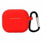 For AirPods Pro 2 Striped Shockproof Earphone Case(Red) - 1