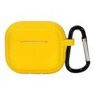 For AirPods Pro 2 Striped Shockproof Earphone Case(Yellow) - 1