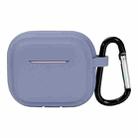 For AirPods Pro 2 Striped Shockproof Earphone Case(Gray Blue) - 1