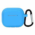 For AirPods Pro 2 Striped Shockproof Earphone Case(Sky Blue) - 1