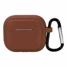 For AirPods Pro 2 Striped Shockproof Earphone Case(Brown) - 1