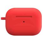 For AirPods Pro 2 Thickened One-piece Shockproof Earphone Case(Red) - 1