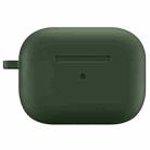 For AirPods Pro 2 Thickened One-piece Shockproof Earphone Case(Olive Green) - 1