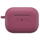 For AirPods Pro 2 Thickened One-piece Shockproof Earphone Case(Rose Red) - 1