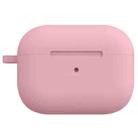 For AirPods Pro 2 Thickened One-piece Shockproof Earphone Case(Light Pink) - 1