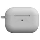 For AirPods Pro 2 Thickened One-piece Shockproof Earphone Case(Light Grey) - 1