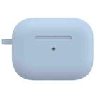 For AirPods Pro 2 Thickened One-piece Shockproof Earphone Case(Light Blue) - 1