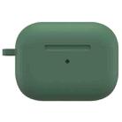 For AirPods Pro 2 Thickened One-piece Shockproof Earphone Case(Pine Green) - 1