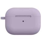 For AirPods Pro 2 Thickened One-piece Shockproof Earphone Case(Lavender Purple) - 1