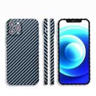 For iPhone 11 Pro Max Carbon Fiber Texture PC Phone Case(Blue) - 1