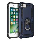 For iPhone SE 2022 / SE 2020 Shockproof TPU + PC Protective Case with 360 Degree Rotating Holder(Blue) - 1