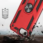 For iPhone SE 2022 / SE 2020 Shockproof TPU + PC Protective Case with 360 Degree Rotating Holder(Red) - 5