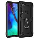 For Motorola Moto G Stylus Shockproof TPU + PC Protective Case with 360 Degree Rotating Holder(Black) - 1