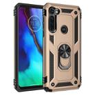 For Motorola Moto G Stylus Shockproof TPU + PC Protective Case with 360 Degree Rotating Holder(Gold) - 1