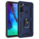 For Motorola Moto G Stylus Shockproof TPU + PC Protective Case with 360 Degree Rotating Holder(Blue) - 1