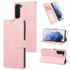 For Samsung Galaxy S23 5G Fantasy Classic Skin-feel Calfskin Texture PU Phone Case(Pink) - 1