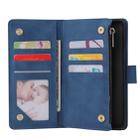 For OnePlus 8 Multifunctional Horizontal Flip Leather Case, with Card Slot & Holder & Zipper Wallet & Photo Frame(Blue) - 7