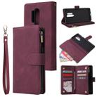 For OnePlus 8 Pro Multifunctional Horizontal Flip Leather Case, with Card Slot & Holder & Zipper Wallet & Photo Frame(Red Wine) - 1