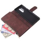 For OnePlus 8 Pro Multifunctional Horizontal Flip Leather Case, with Card Slot & Holder & Zipper Wallet & Photo Frame(Coffee) - 4