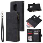 For OnePlus 8 Pro Multifunctional Horizontal Flip Leather Case, with Card Slot & Holder & Zipper Wallet & Photo Frame(Black) - 1