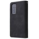 For Huawei P40 Multifunctional Horizontal Flip Leather Case, with Card Slot & Holder & Zipper Wallet & Photo Frame(Black) - 3