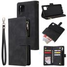 For Huawei P40 Lite Multifunctional Horizontal Flip Leather Case, with Card Slot & Holder & Zipper Wallet & Photo Frame(Black) - 1