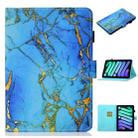 For iPad 10th Gen 10.9 2022 Coloured Drawing Stitching Smart Leather Tablet Case(Gilded Marble) - 1