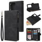 For Galaxy S20 Ultra Multifunctional Horizontal Flip Leather Case, with Card Slot & Holder & Zipper Wallet & Photo Frame(Black) - 1