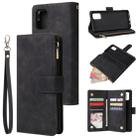 For Galaxy A51 Multifunctional Horizontal Flip Leather Case, with Card Slot & Holder & Zipper Wallet & Photo Frame(Black) - 1