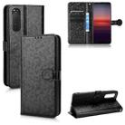 For Sony Xperia 5 II Honeycomb Dot Texture Leather Phone Case(Black) - 1