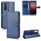 For Sony Xperia 5 II Honeycomb Dot Texture Leather Phone Case(Blue) - 1