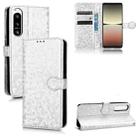 For Sony Xperia 5 IV Honeycomb Dot Texture Leather Phone Case(Silver) - 1