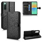 For Sony Xperia 10 IV Honeycomb Dot Texture Leather Phone Case(Black) - 1