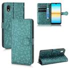 For Sony Xperia Ace III Honeycomb Dot Texture Leather Phone Case(Green) - 1