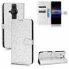 For Sony Xperia Pro-I Honeycomb Dot Texture Leather Phone Case(Silver) - 1