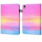 For iPad 10th Gen 10.9 2022 Coloured Drawing Stitching Smart Leather Tablet Case(Sunset) - 1