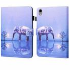 For iPad 10th Gen 10.9 2022 Coloured Drawing Stitching Smart Leather Tablet Case(Elephant) - 1